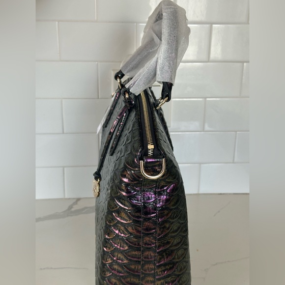 Brahmin Large Duxbury Purple passion excelsior genuine leather - Picture 2 of 7